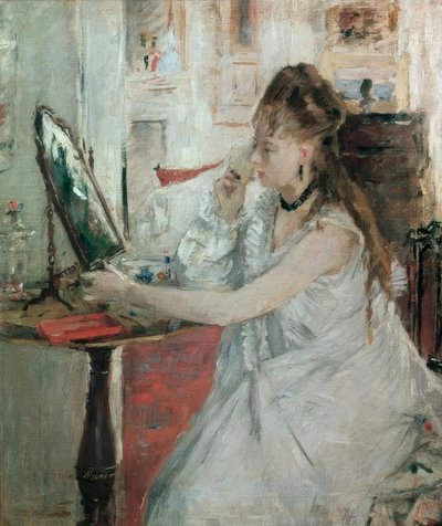 Young Woman Powdering Herself by Berthe Morisot
